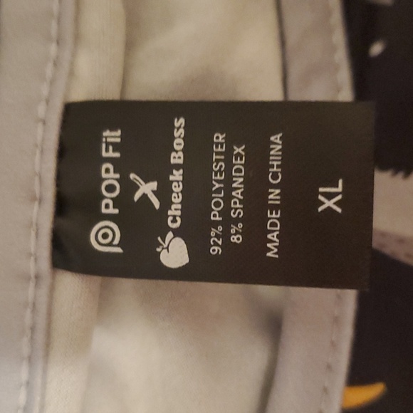 POP Fit Midnight Wolf Print 2 Piece Pajama Set in Black Size XL NWT - Picture 4 of 8